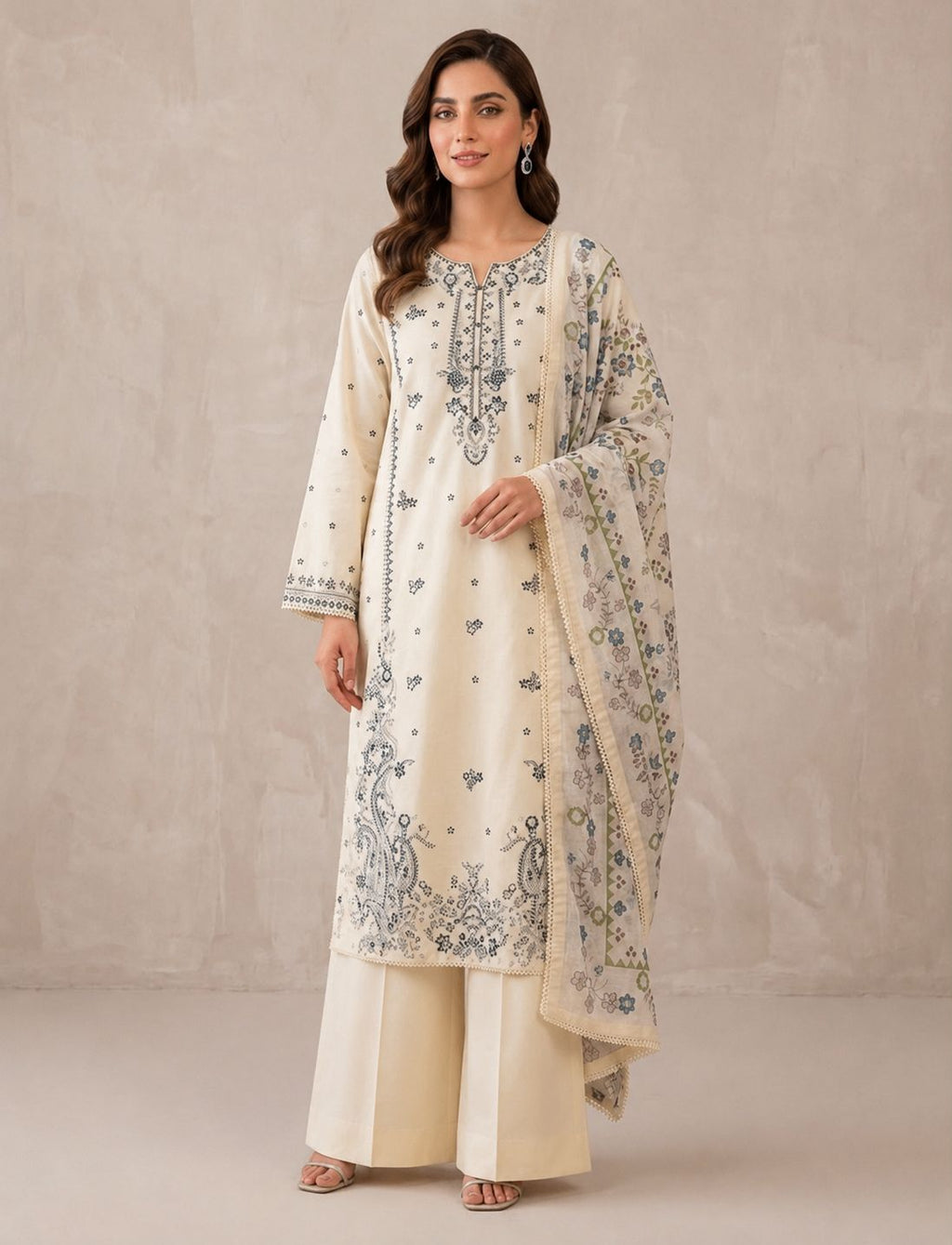 Elanor (Embroidered) - 3Pc
