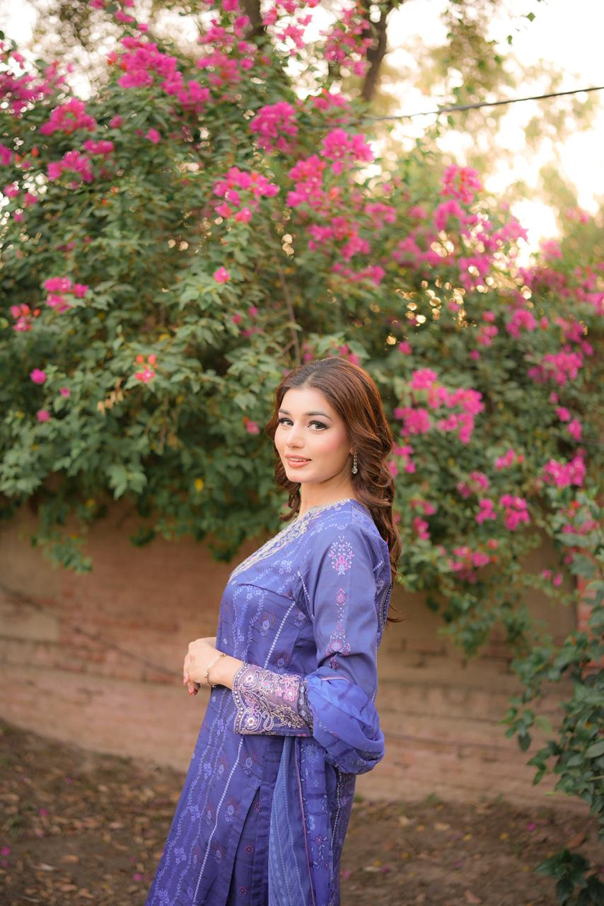 Rang Mahal (Embroidered) - 3Pc