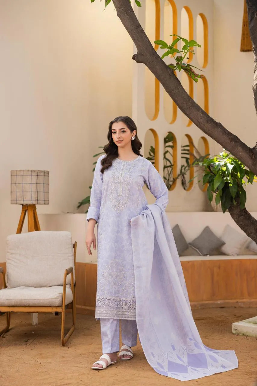 Lunar (Embroidered) - 3Pc