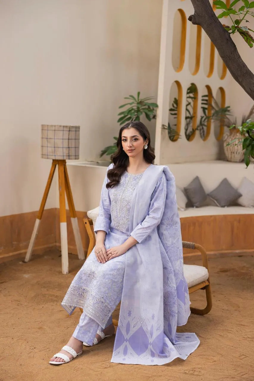 Lunar (Embroidered) - 3Pc