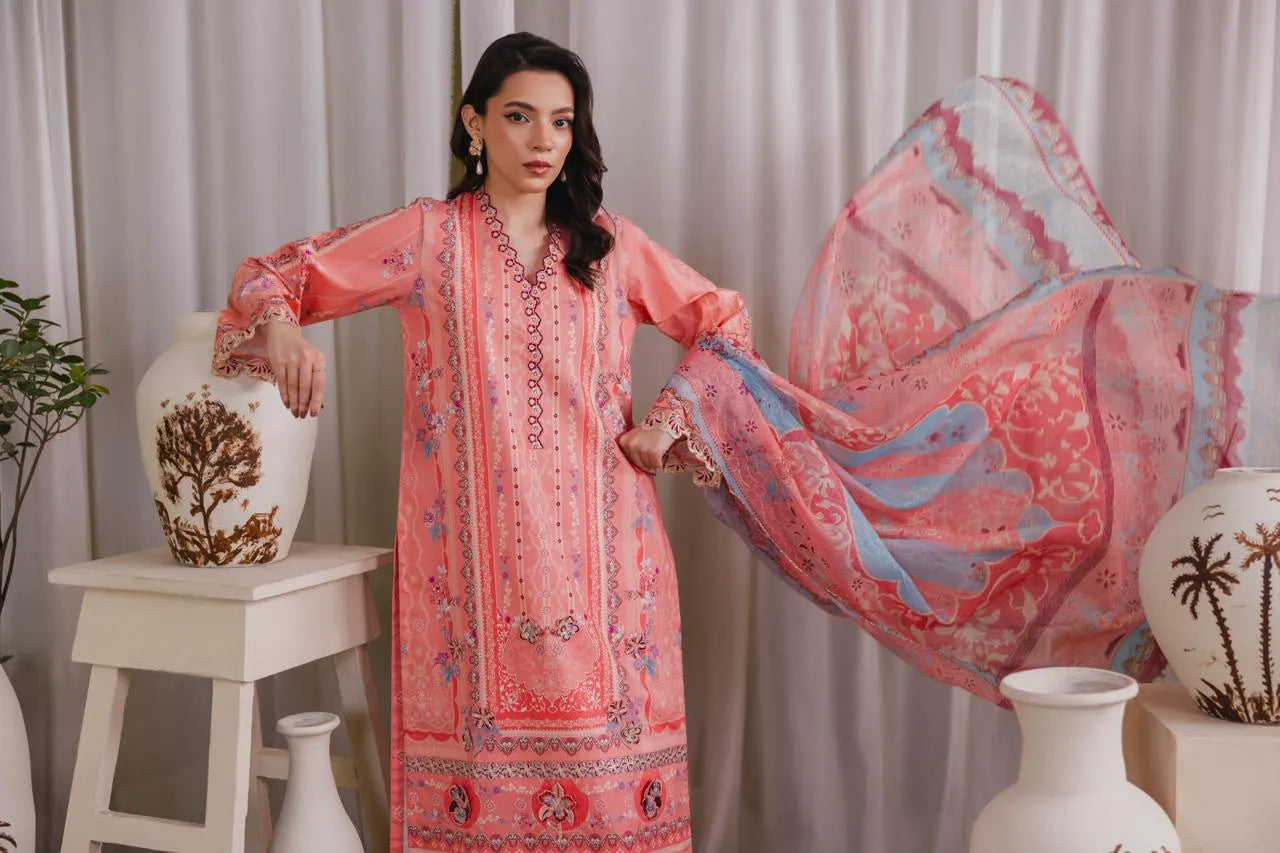 Bano (Embroidered) - 3Pc