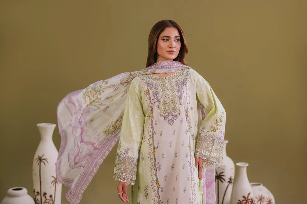 Rangoon (Embroidered) - 3Pc