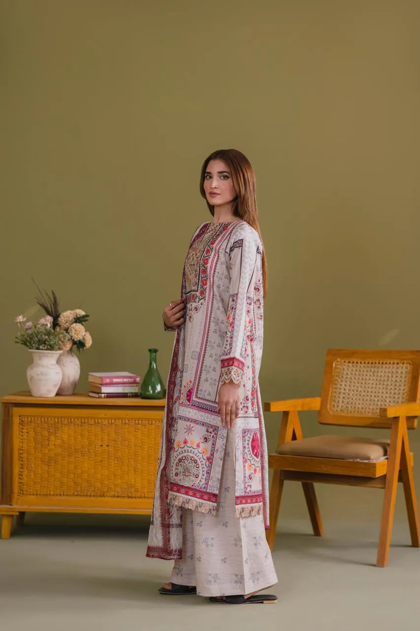 Raani (Embroidered) - 3Pc