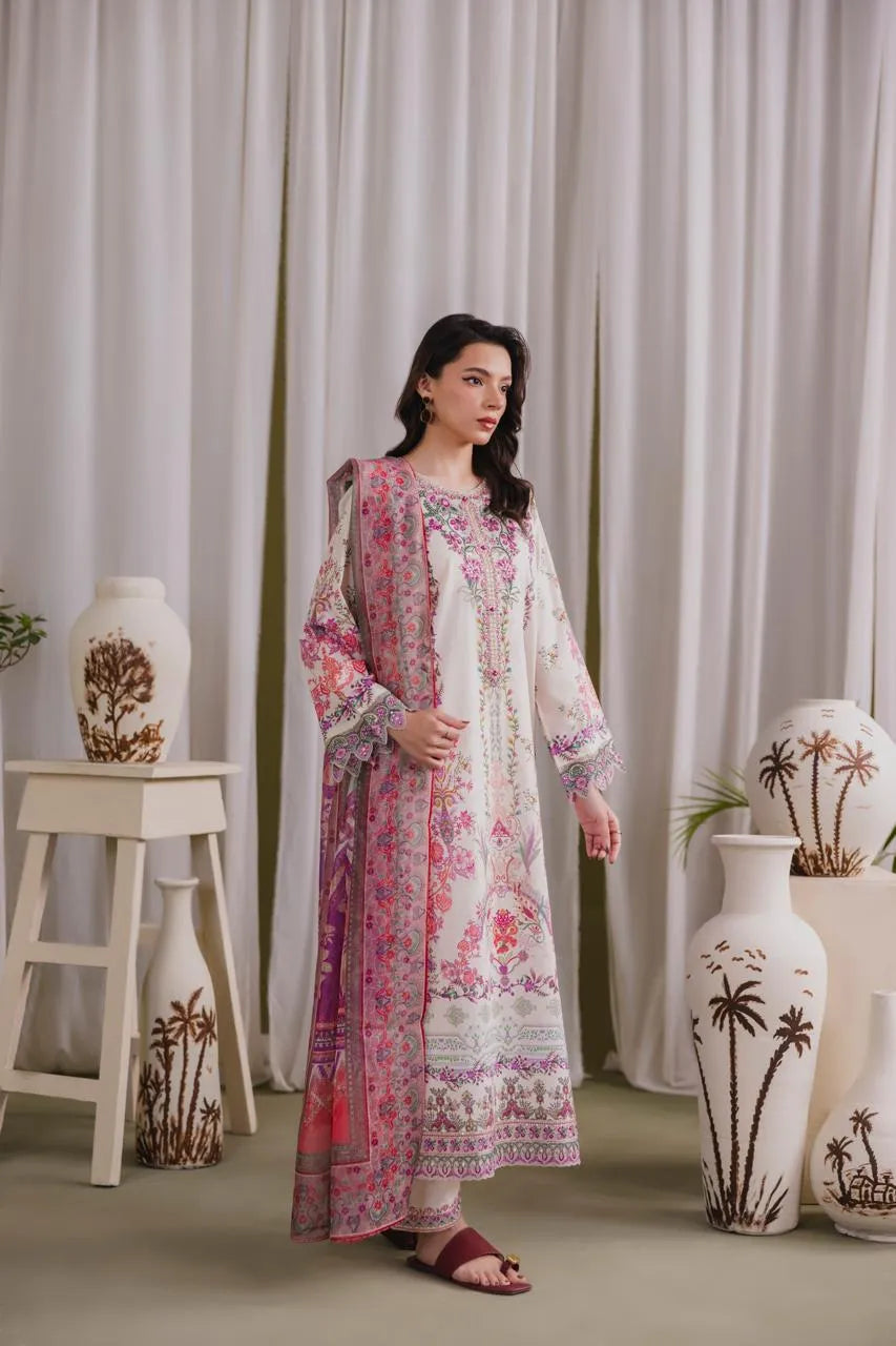 Bahara (Embroidered) - 3Pc