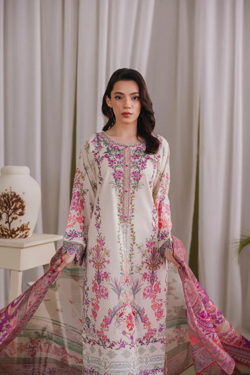 Bahara (Embroidered) - 3Pc