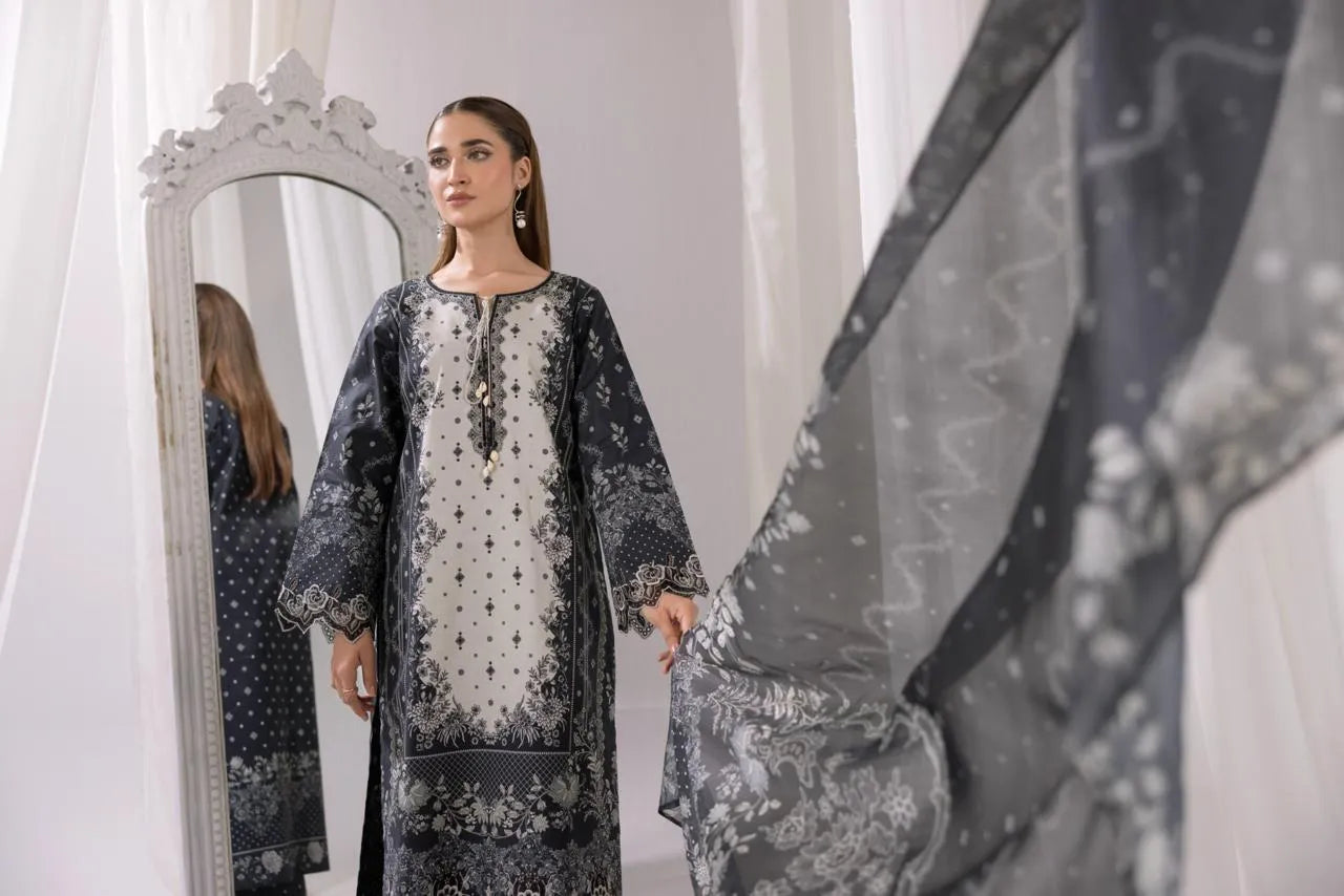 Angaare(Embroidered) - 3Pc