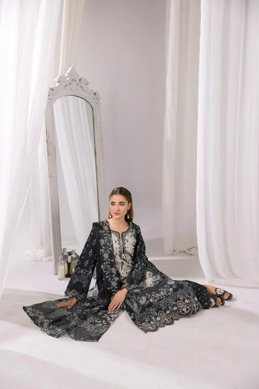 Angaare(Embroidered) - 3Pc