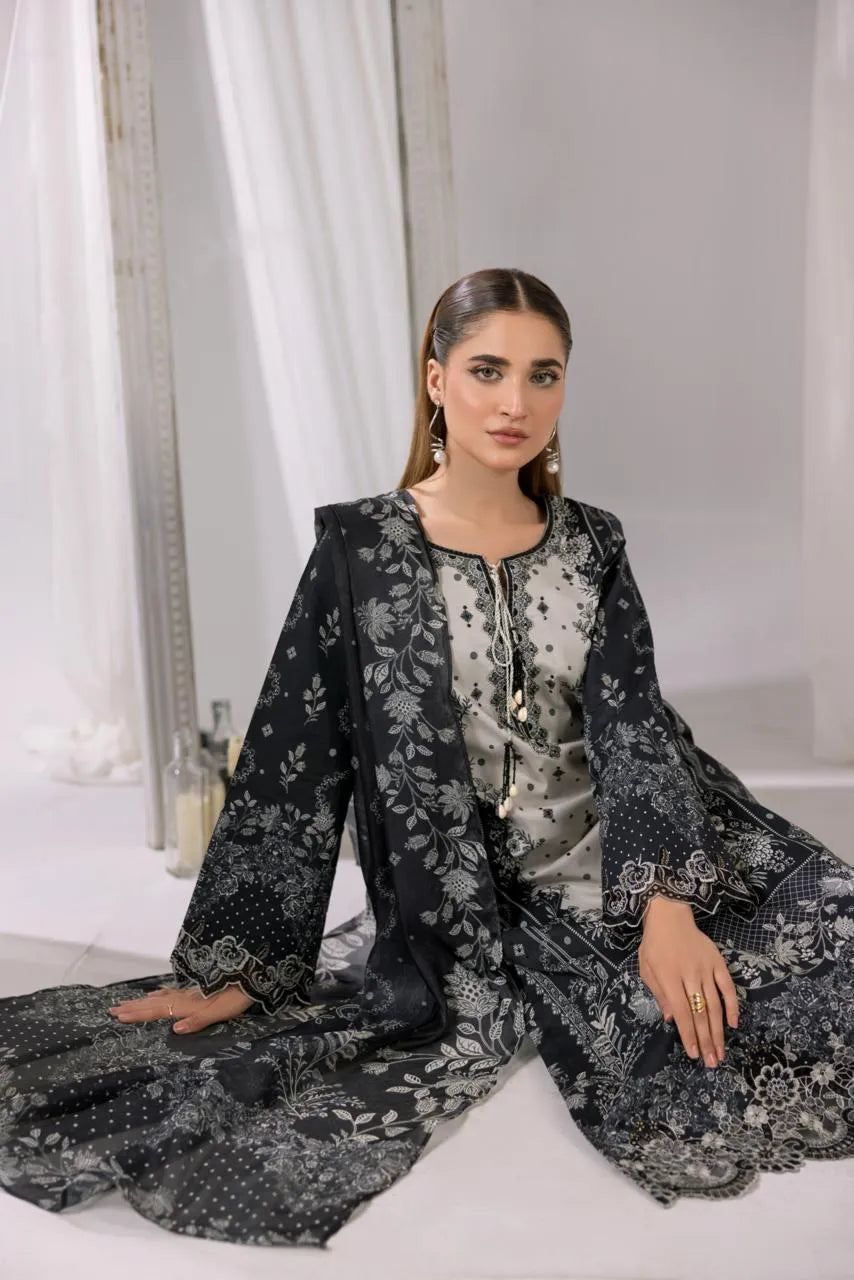 Angaare(Embroidered) - 3Pc