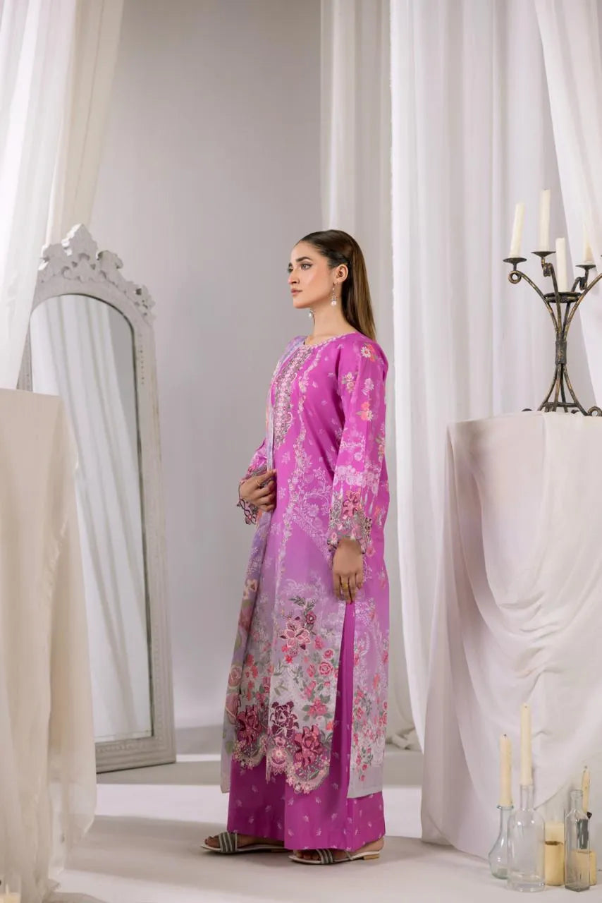 MaheRooh (Embroidered) - 3Pc