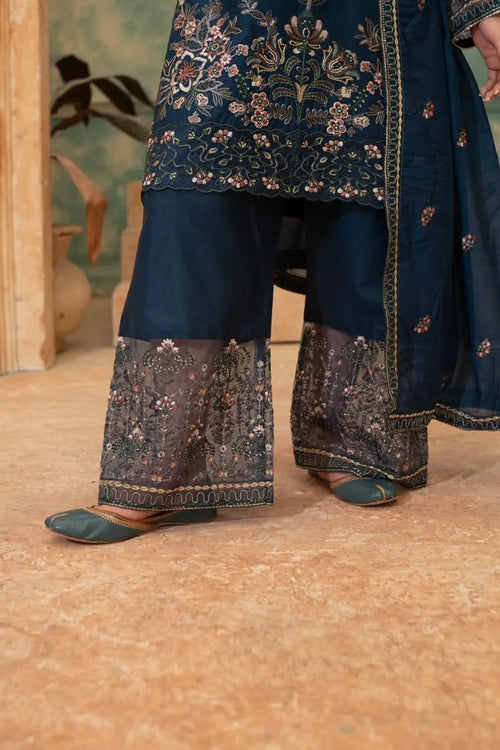 Angaar (Navy Blue) - 3Pc