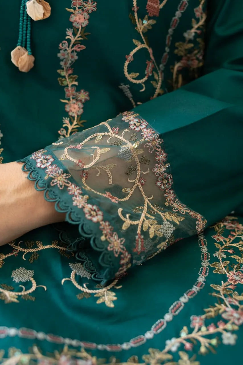 Dastaan (Emerald Green) - 3Pc