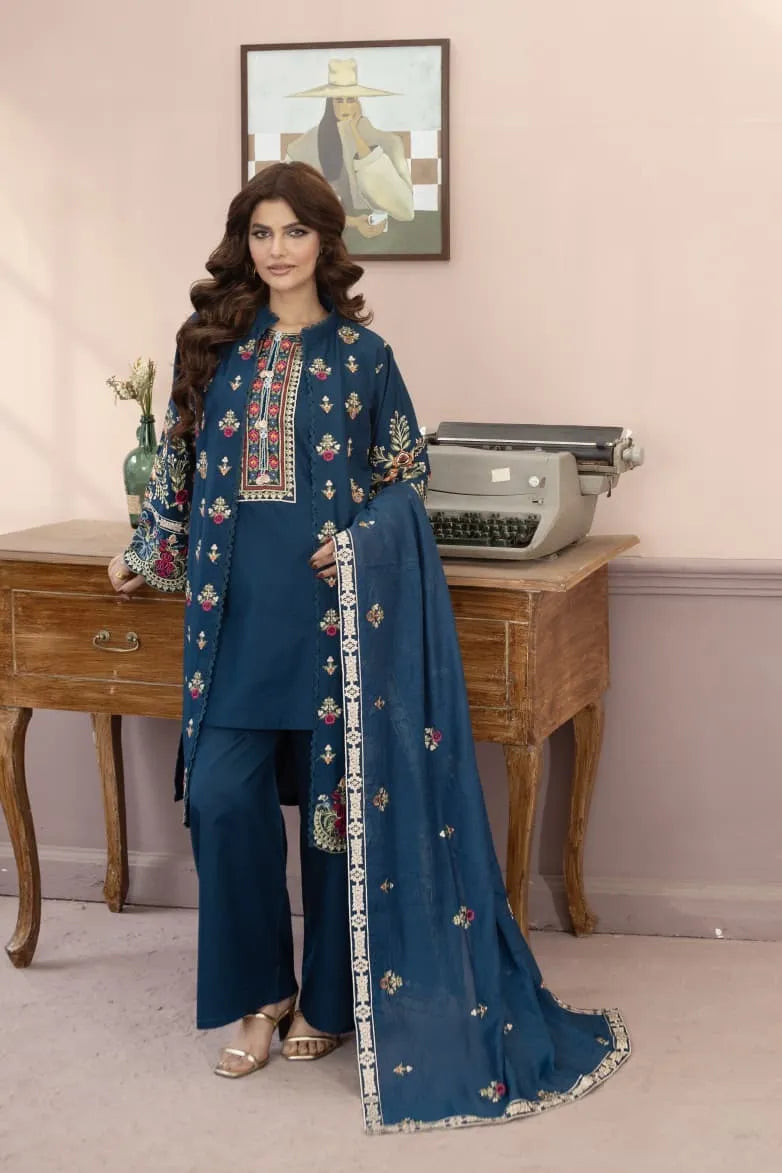ELARA (Petrol Blue) - 4Pc