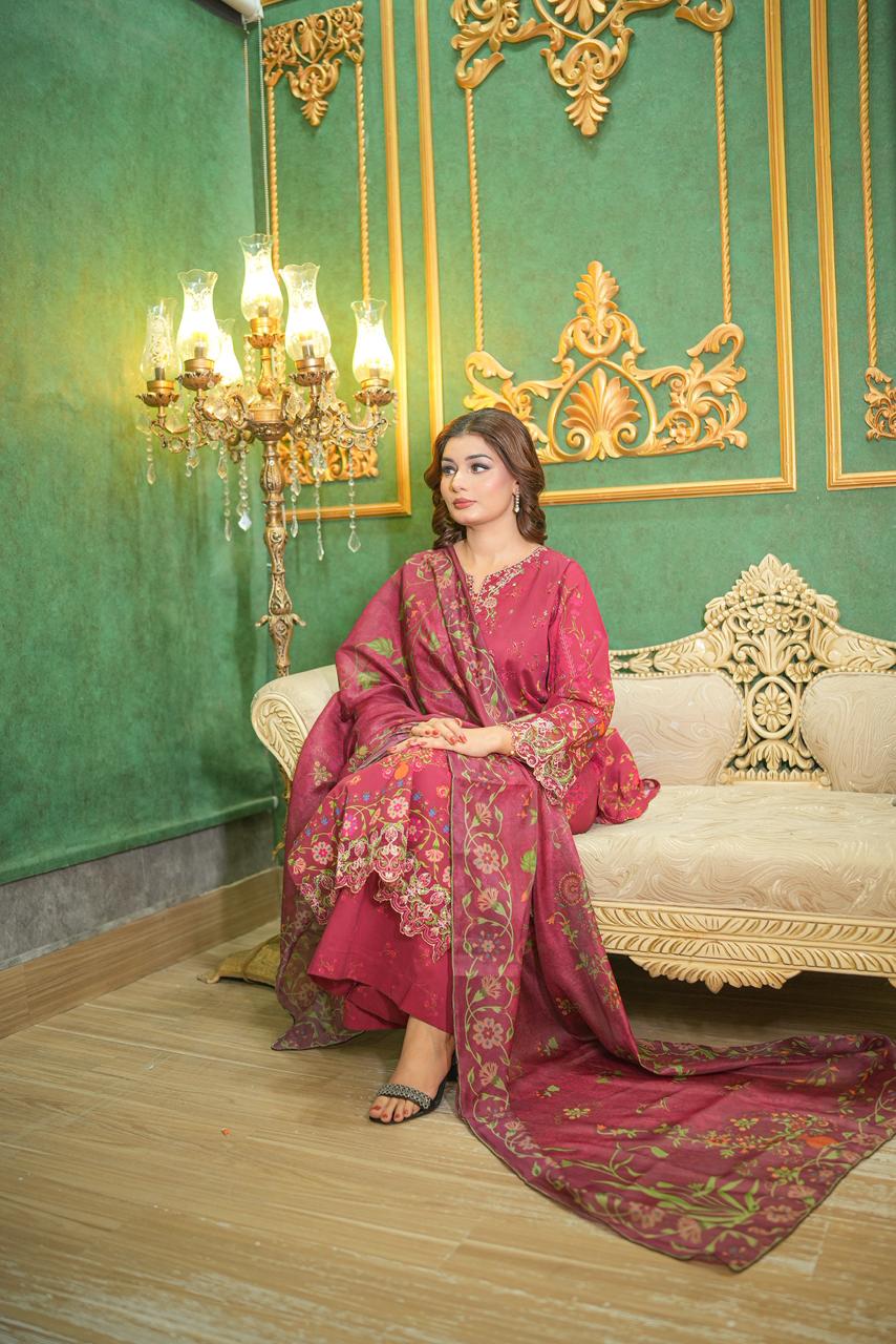 Rang e Ishq (Embroidered) - 3Pc